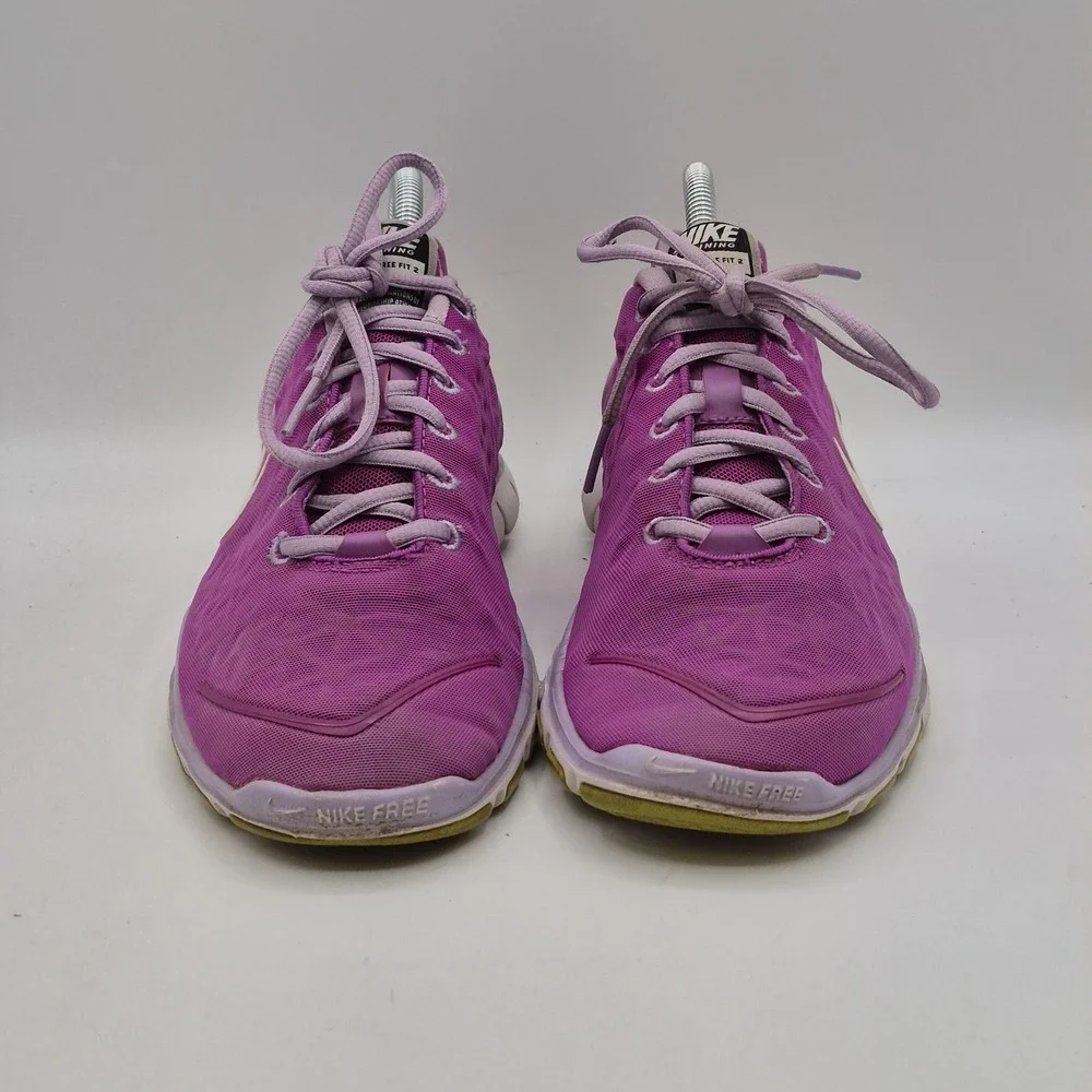 Nike Free Fit 2 Shoes Womens Size 8 Purple Mesh Training‎ Sneakers 487789-502